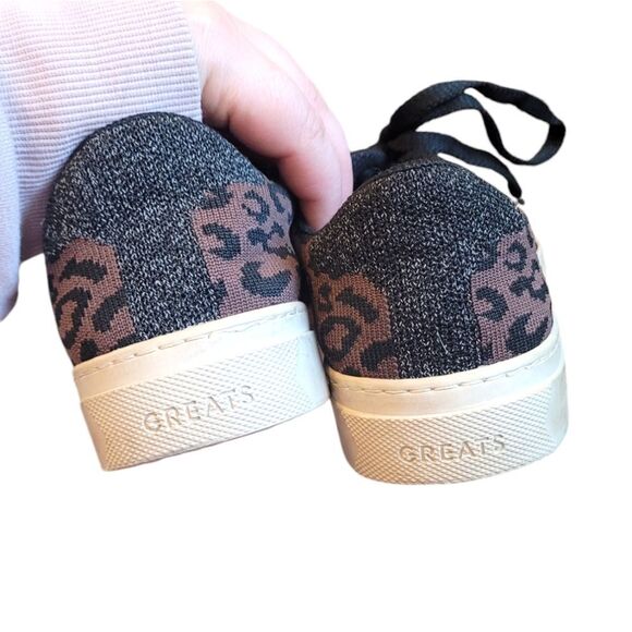 Greats Brooklyn Royale Knit Leopard Print Sneakers - Picture 5 of 7